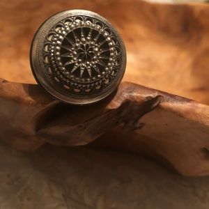 Onyx Anthropologie Cocktail Ring